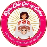 Homemade cake design emblem