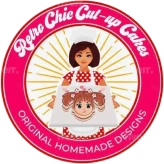 Vintage cake design logo